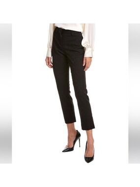 Just Cavalli Black Jacquard Wool Blend Trousers Sz 38